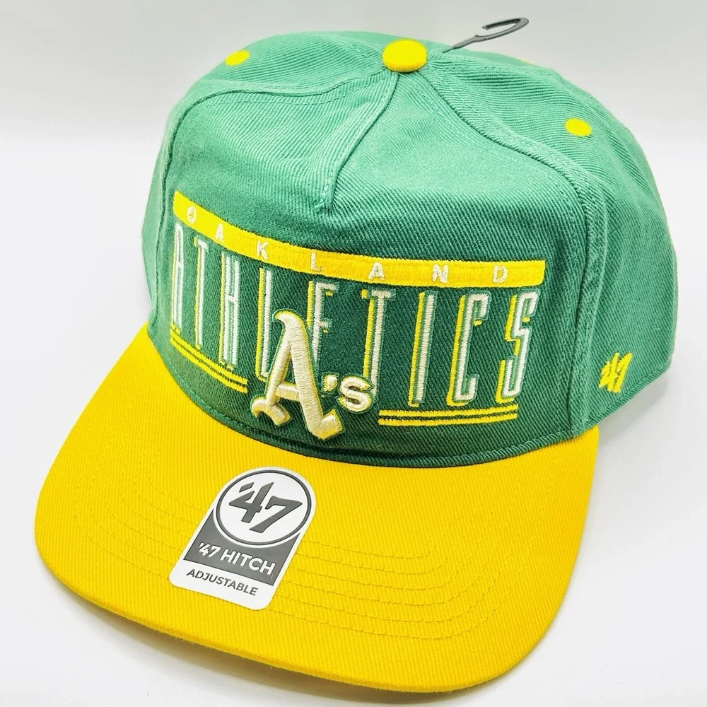 Oakland Athletics '47 Brand Double Header Hitch Hat Cap Snapback Adjustable MLB